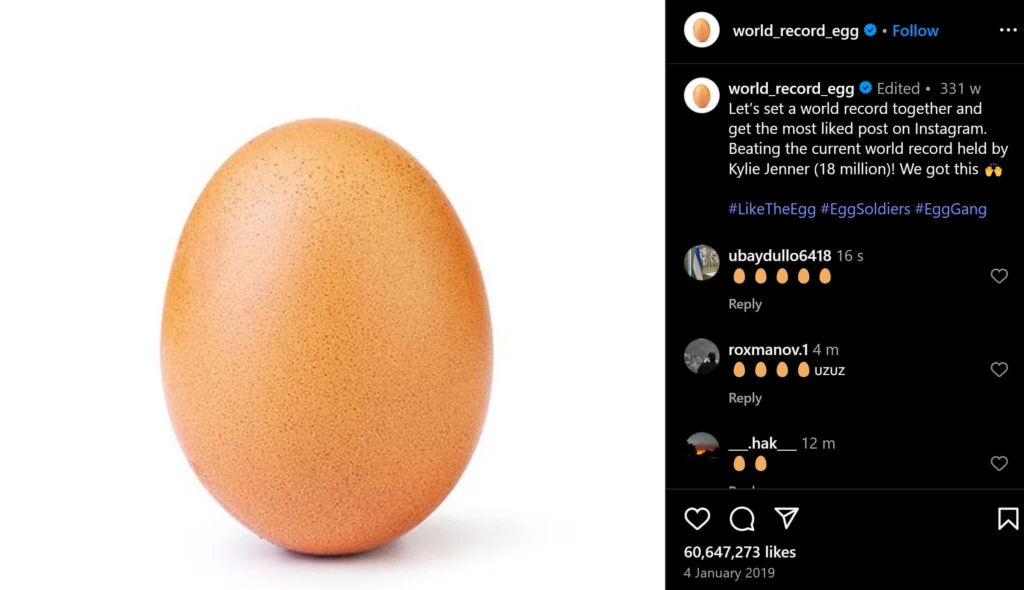 The world record egg